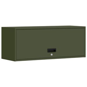 vidaXL Dulap de perete pentru garaj Olivengr&oslash;nn 90 x 33 x 35 cm