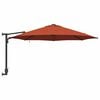 vidaXL Parasol de Grădină Manual Terracota 248 x 248 x 148 cm