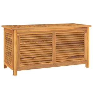 vidaXL Ladă depozitare grădină cu geantă, 114x50x58 cm, lemn masiv tec
