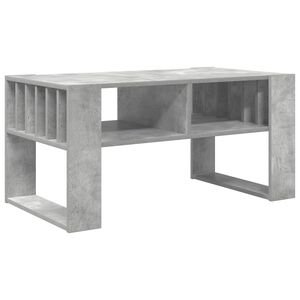 vidaXL Masă de cafea Gri din beton 92 x 49,5 x 45 cm Lemn prelucrat
