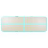 vidaXL Saltea gimnastică gonflabilă cu pompă verde 400x100x10cm PVC