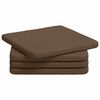 vidaXL Perne de Șezut 4 pcs Maro 40 x 40 x 3 cm țesătură