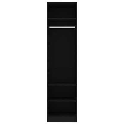 vidaXL Șifonier, negru, 50x50x200 cm, PAL