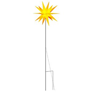 vidaXL Lumină de Crăciun cu LED/țăruș de sol, galben, 57 cm, pliabilă