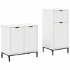 vidaXL Set de mobilier pentru baie 2 buc. Alb 39,5 x 36 x 88 cm