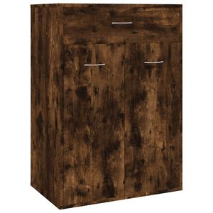 vidaXL Pantofar, stejar fumuriu, 60x35x84 cm, lemn prelucrat