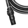 vidaXL Furtun de aspirare cu racorduri, negru, 22 mm, 4 m