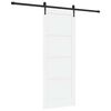 vidaXL Ușă glisantă ORKDAL 78 x 202 cm Lemn prelucrat Alb și negru