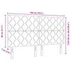 vidaXL Tăblie cap cu headboard Gri &icirc;nchis 180 cm Catifea