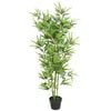 vidaXL Bambus artificial cu ghiveci 120 cm, verde