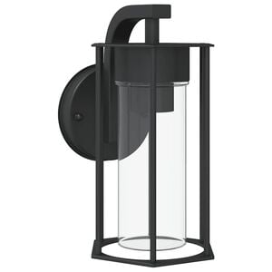 vidaXL Lampă exterioară de perete, negru, oțel inoxidabil