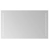 vidaXL Oglindă de baie cu LED Transparent 50 x 30 cm sticlă securizată
