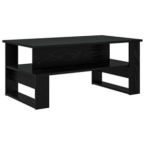 vidaXL Masă de cafea Stejar Negru 90 x 50 x 40 cm Lemn prelucrat