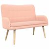 vidaXL Canapea cu 2 locuri Roz 115 x 61 x 87 cm Boucl&eacute;