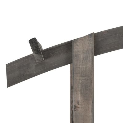 vidaXL Arcadă cu spalier, gri, 150x50x210 cm, lemn de pin tratat
