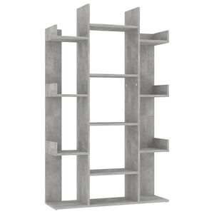 vidaXL Bibliotecă, gri beton, 86x25,5x140 cm, PAL