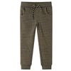 Pantaloni de trening pentru copii, kaki &icirc;nchis melanj, 92