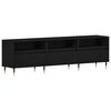 vidaXL Cabinet TV 150 x 30 x 44,5 cm Stejar Negru Lemn prelucrat