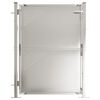 vidaXL Poartă de grădină 100x120 cm oțel inoxidabil