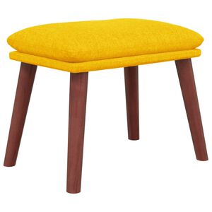 vidaXL Taburet, galben muștar, 45x29,5x35 cm, material textil