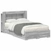 vidaXL Cadru de pat cu depozitare cu headboard Sonoma gri 120 x 190 cm