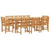 vidaXL Set de masă pentru grădină 9 pcs Maro Lemn Solid de Acacia