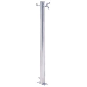 vidaXL Coloană de apă de grădină, 40 cm, oțel inoxidabil, rotund