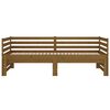 vidaXL Pat de zi extensibil maro miere 2x(80x200) cm lemn masiv de pin