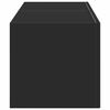vidaXL Dulap TV de perete 2 pcs Negru 60 x 31 x 29.5 cm Lemn compozit