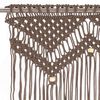 vidaXL Perdea macrame, gri taupe,140 x 240 cm, bumbac