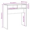 vidaXL Măsuță consolă, stejar artizanal, 78x30x80 cm, lemn prelucrat