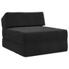 vidaXL Canapea Pat Pliabilă Negru 60 x 70 x 41 cm Țesătură