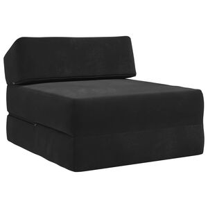 vidaXL Canapea Pat Pliabilă Negru 60 x 70 x 41 cm Țesătură