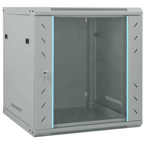 vidaXL Dulap de rețea cu depozitare Gri 60 x 60 x 65 cm Oțel