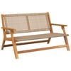 vidaXL Mobilier de grădină Bej 122 x 78 x 73 cm Lemn Solid de Acacia
