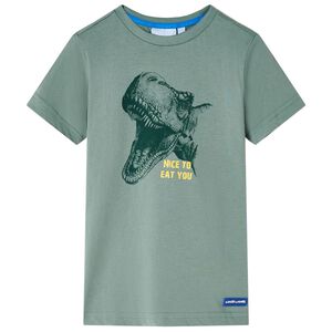 vidaXL Tricou pentru copii, kaki, 104