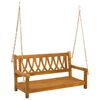 vidaXL Leagăn de grădină natural 110 x 56 x 58 cm Lemn Solid de Acacia