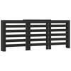 vidaXL Mască pentru calorifer, negru, 205x21,5x83,5 cm, lemn prelucrat