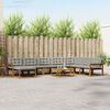 vidaXL Set de canapele de exterior 9 pcs Gri natural și deschis