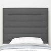 vidaXL Tăblie cap cu headboard Gri închis 80 cm Piele artificială