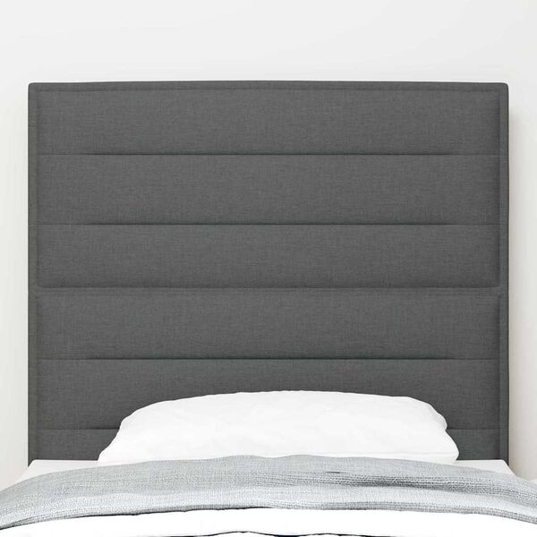 vidaXL Tăblie cap cu headboard Gri închis 80 cm Piele artificială