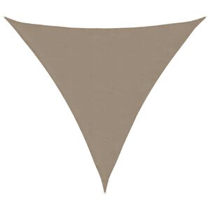 vidaXL Parasolar, gri taupe, 3x3x3 m, țesătură oxford, triunghiular
