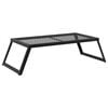 vidaXL Grătar de camping pliabil 58 x 31 x 2 cm Oțel aliat Negru