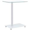vidaXL Masă laterală formă U transparent 45x30x58 cm sticlă securizată