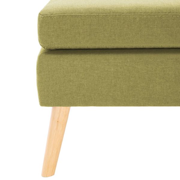 vidaXL Taburet, verde, material textil