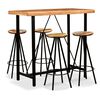 vidaXL Set mobilier bar, 5 piese, lemn masiv acacia și lemn reciclat