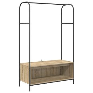vidaXL Suport pentru H&acirc;rtie Stejar &icirc;nchis 100 x 44 x 160 cm