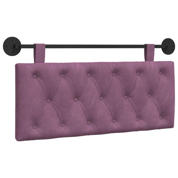 vidaXL Cap de pat suspendat Pe perete Violet 110 x 55 x 7 cm Catifea