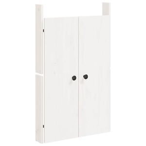 vidaXL Uși de bucătărie de exterior, MEPPEL, alb, 50x9x82cm, lemn masiv de pin