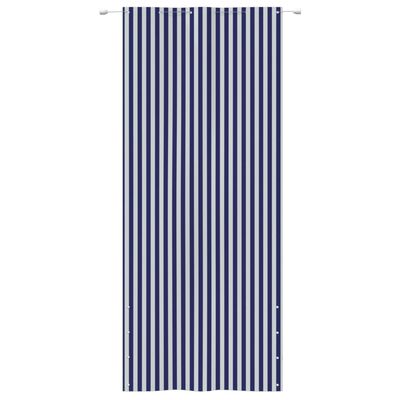 vidaXL Paravan de balcon,albastru și alb, 120x240 cm, țesătură oxford